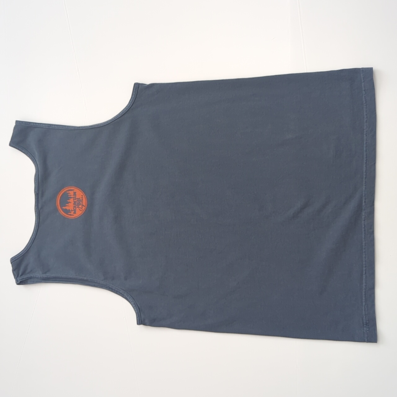 Mountain High Outfitters Moose Sunset Retro Vintage Look Tank Blue Medium — image 7 of 8